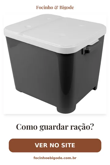 Capa vertical do guia: Como guardar ração? Dicas para manter o frescor