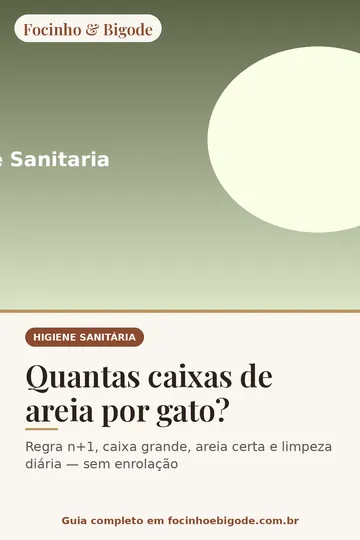 Capa vertical do guia: Quantas caixas de areia por gato?