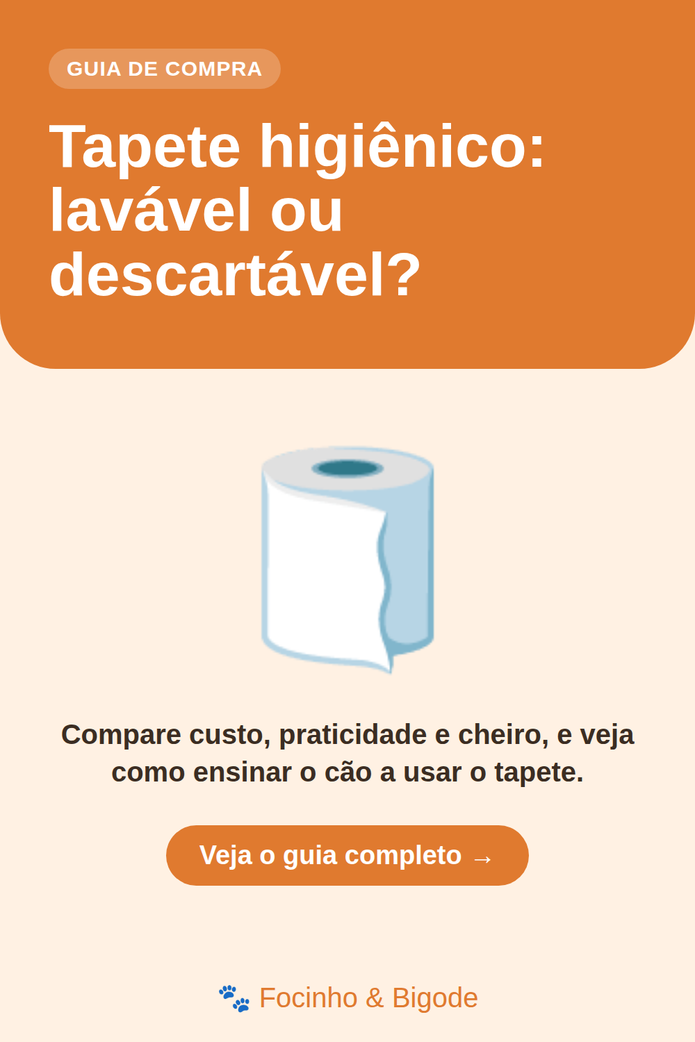 Tapete higiênico: lavável ou descartável?